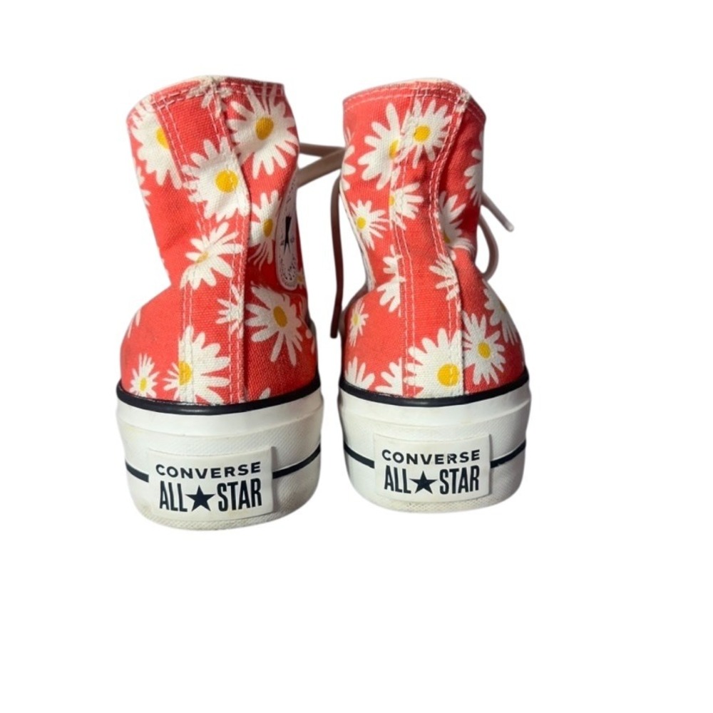 Converse Chuck Taylor Daisy Print High Top Sneakers Coral Women's 7.5‎ - Picture 3 of 16